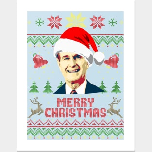 George H W Bush Merry Christmas Posters and Art